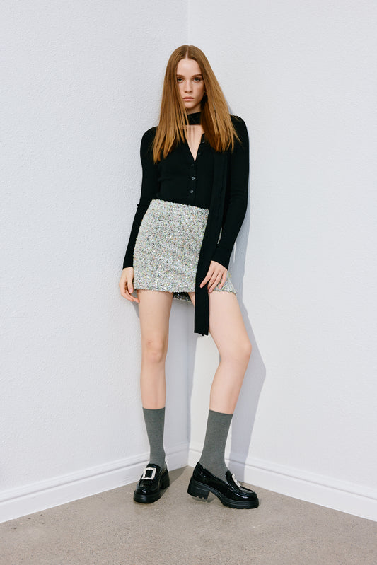 Loafers - Black Leather Slip-On Loafers EEZ07