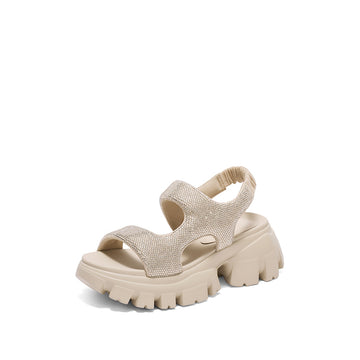 Sandals - Platform Wedge Slingback Sandals