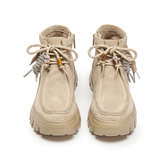 Boots - Chunky Suede Ankle Boots EIX02